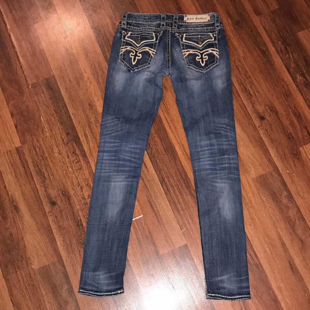 Rock Revival skinny jeans size 27; 31.5” inseam